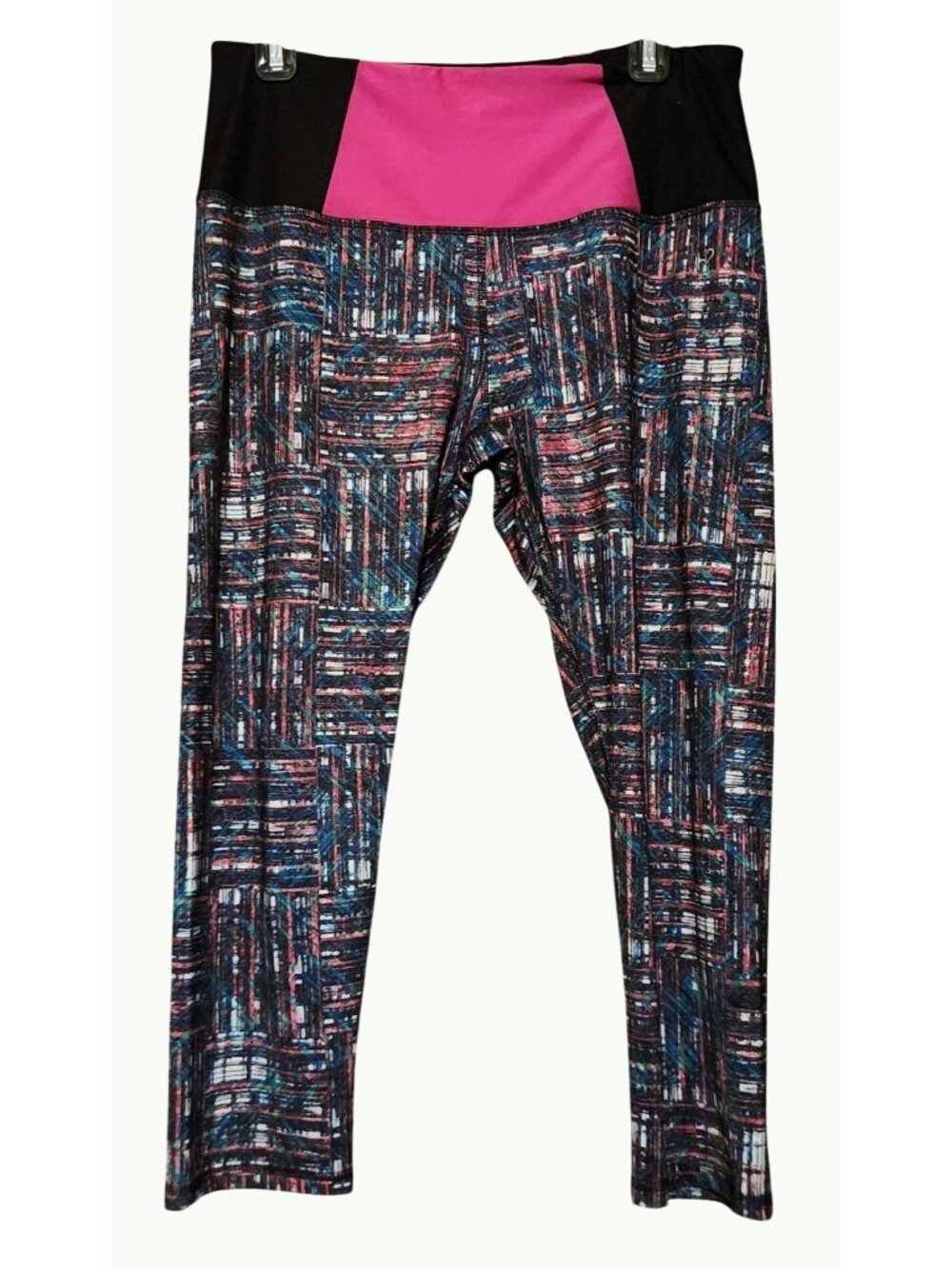H2 Hannah Woman's Teen's Capri Geometric Print Leggings Size L